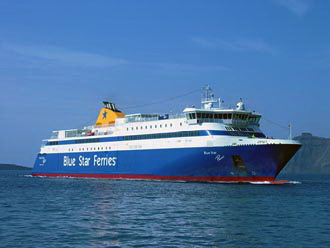 One of our ships: Blue Star Paros