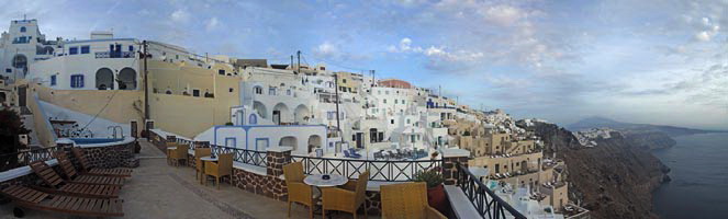 Panorama from the terrace of our hotel