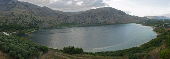 Kourna Lake, view from the top