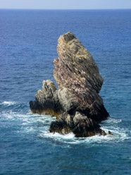 A rock beside the cape
