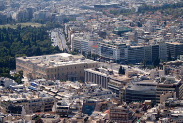 The Parliament, Syntagma, the avenue of Amalia