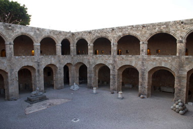 The courtyard of the museum