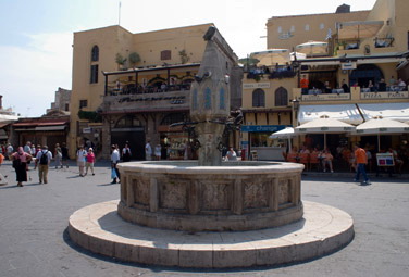 A fountain, Hippocrates Square