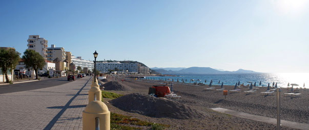 The beach at the Aegean sea